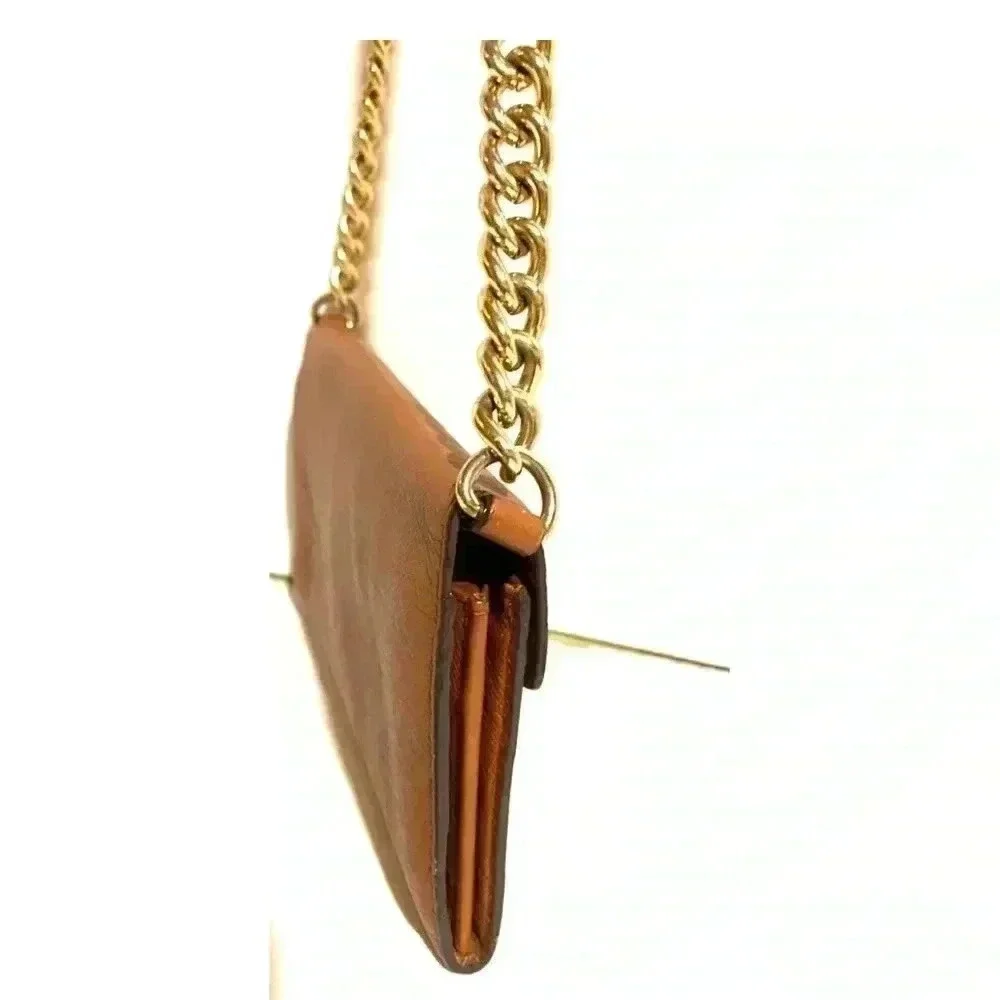 Michael kors brown leather crossbody handbag